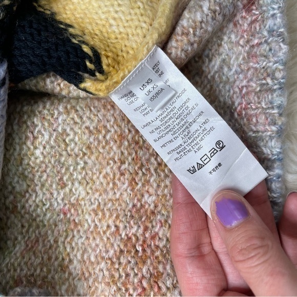 Urban Outfitters Ventura Landscape Mushroom Cropped Sweater - Picture 7 of 10